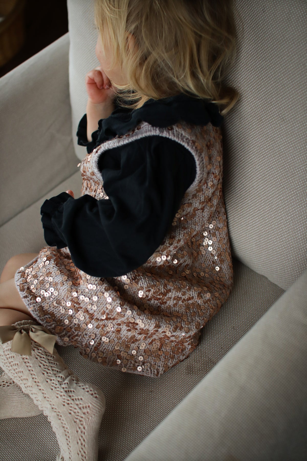Knitted dress for kids