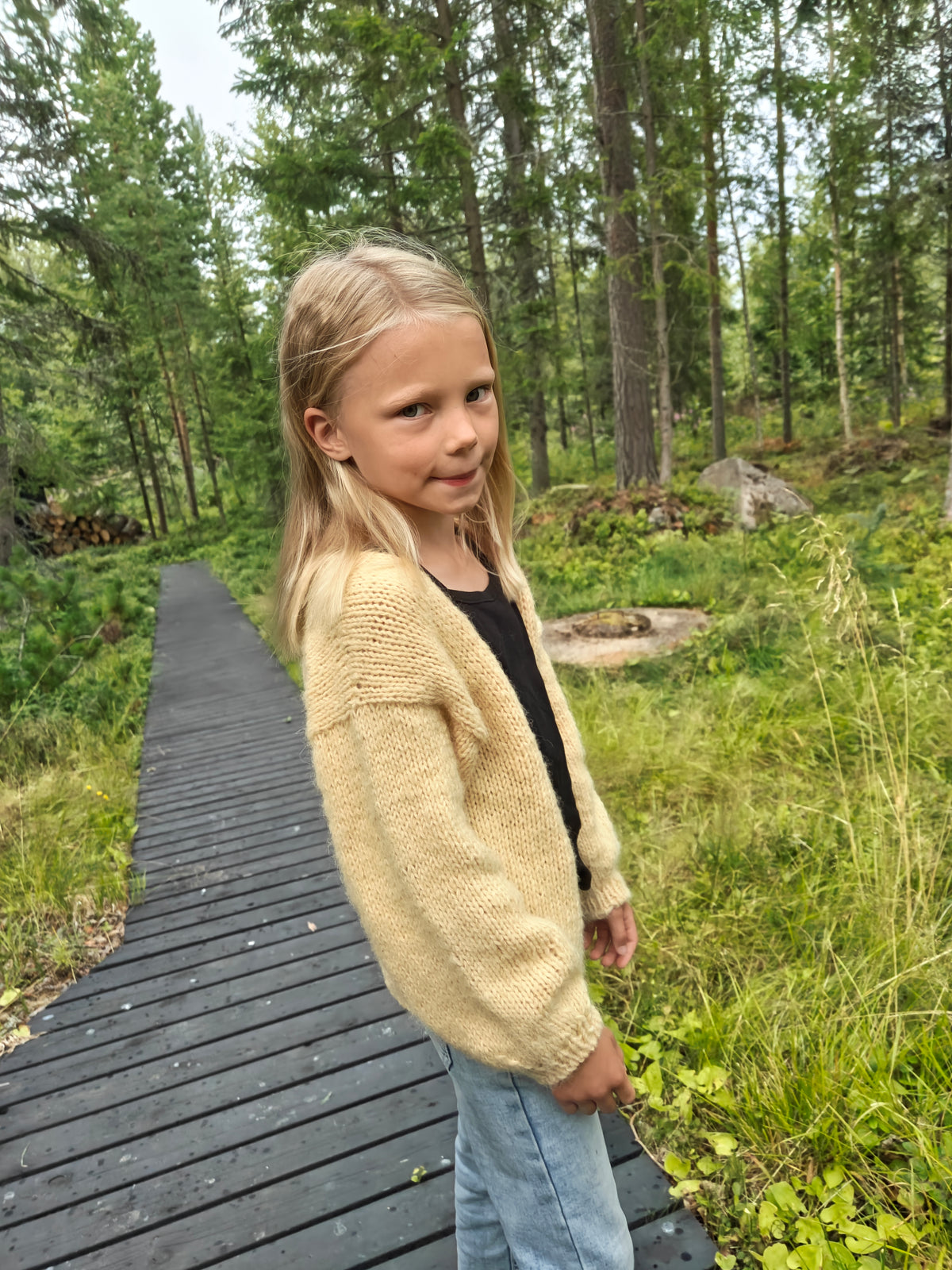 Midnightsun cardigan Junior